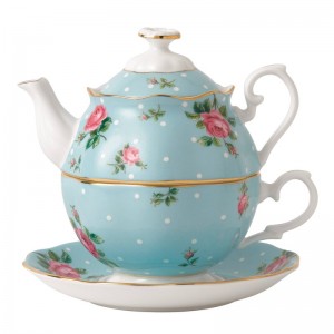 Royal Albert Polka Blue 2 Piece Teapot Set RAL1280